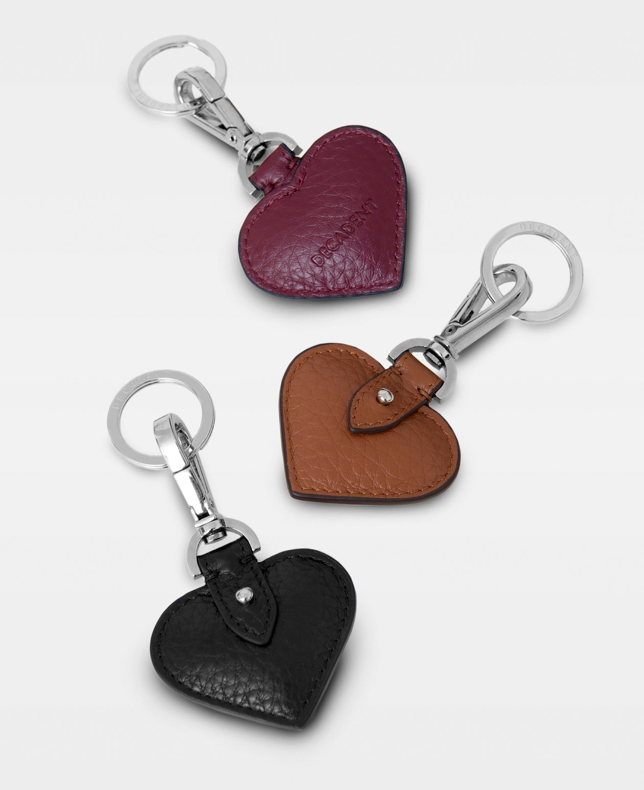 SMALL HEART key ring - Black