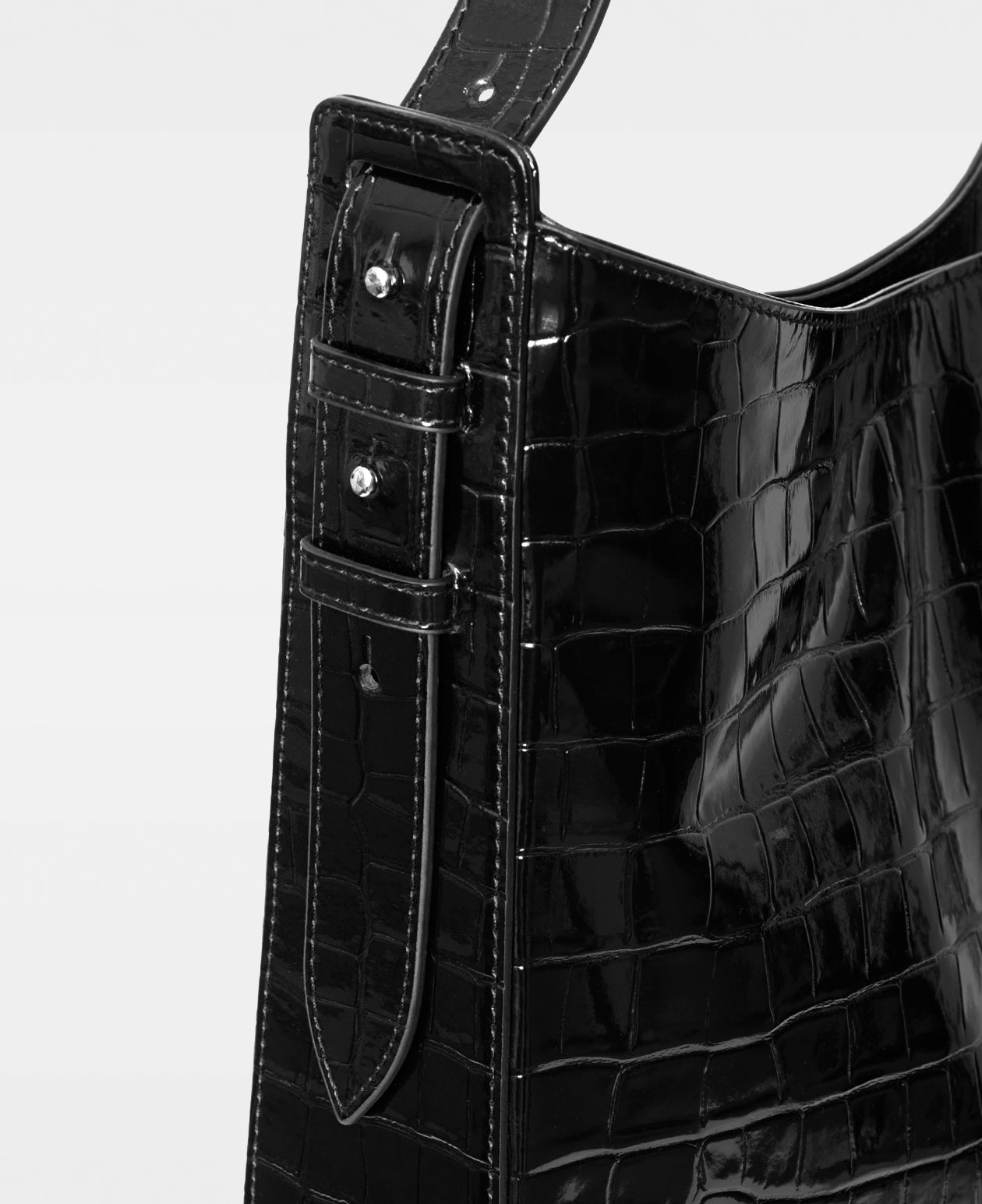 DECADENT COPENHAGEN FARRAH hobo bag Crossbody Bags Croco Black