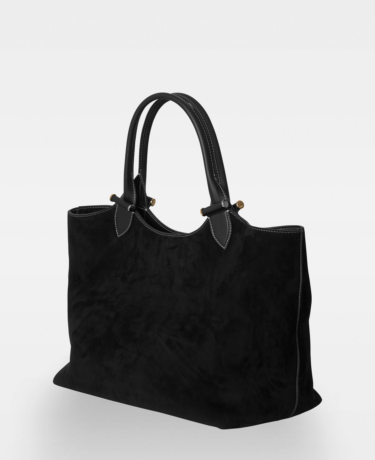 DECADENT COPENHAGEN ELOUISE big tote Tote Bags Suede Black