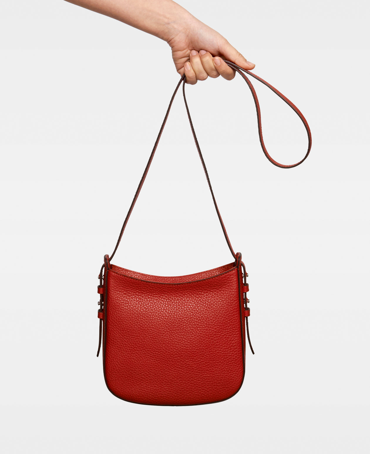Red hobo crossbody bag Clearance