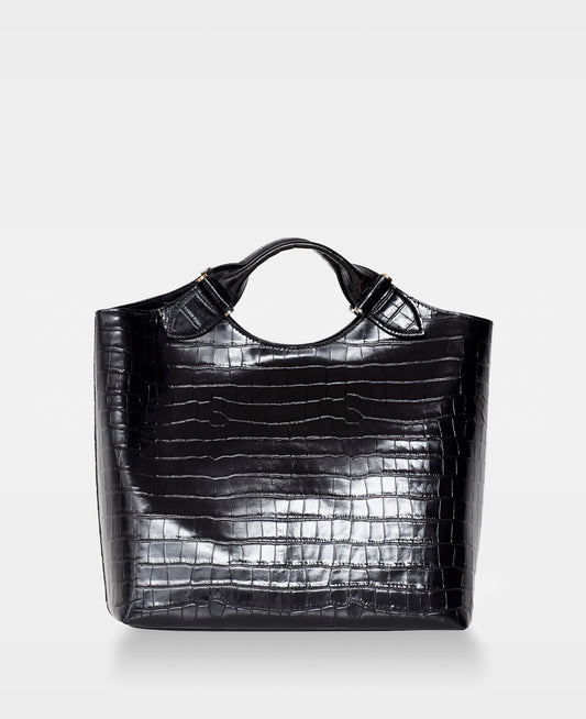 DECADENT COPENHAGEN STELLA big tote Tote Bags Croco Black