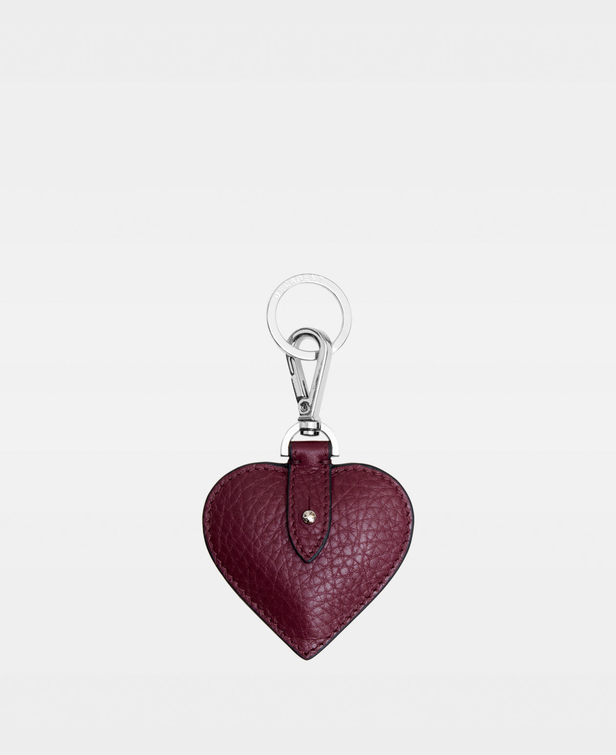 HEART key ring - Bordeaux