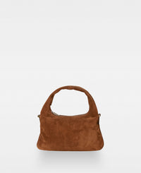 TRACY small shoulder bag - Suede Cognac