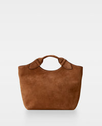 TEDDY tote - Suede Cognac