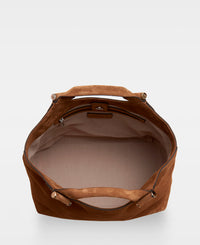 STELLA big tote - Suede Cognac