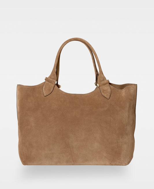 ELOUISE big tote - Suede Tan