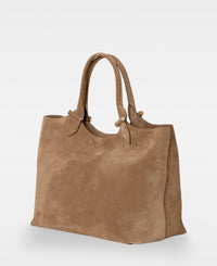 ELOUISE big tote - Suede Tan