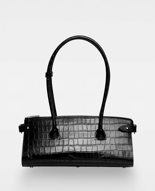 CECI shoulder shopper - Croco black