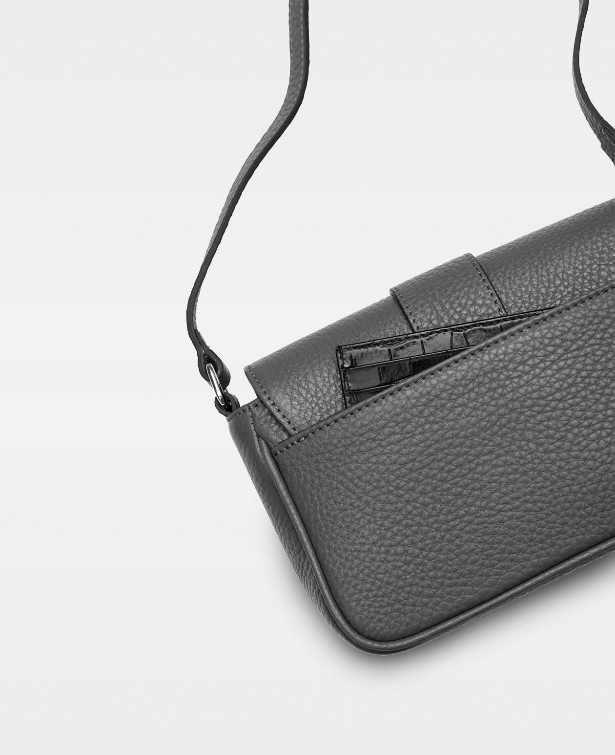 DECADENT COPENHAGEN APRIL small crossbody bag Crossbody Bags Croco Black