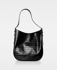 DECADENT COPENHAGEN FARRAH hobo bag Crossbody Bags Croco Black