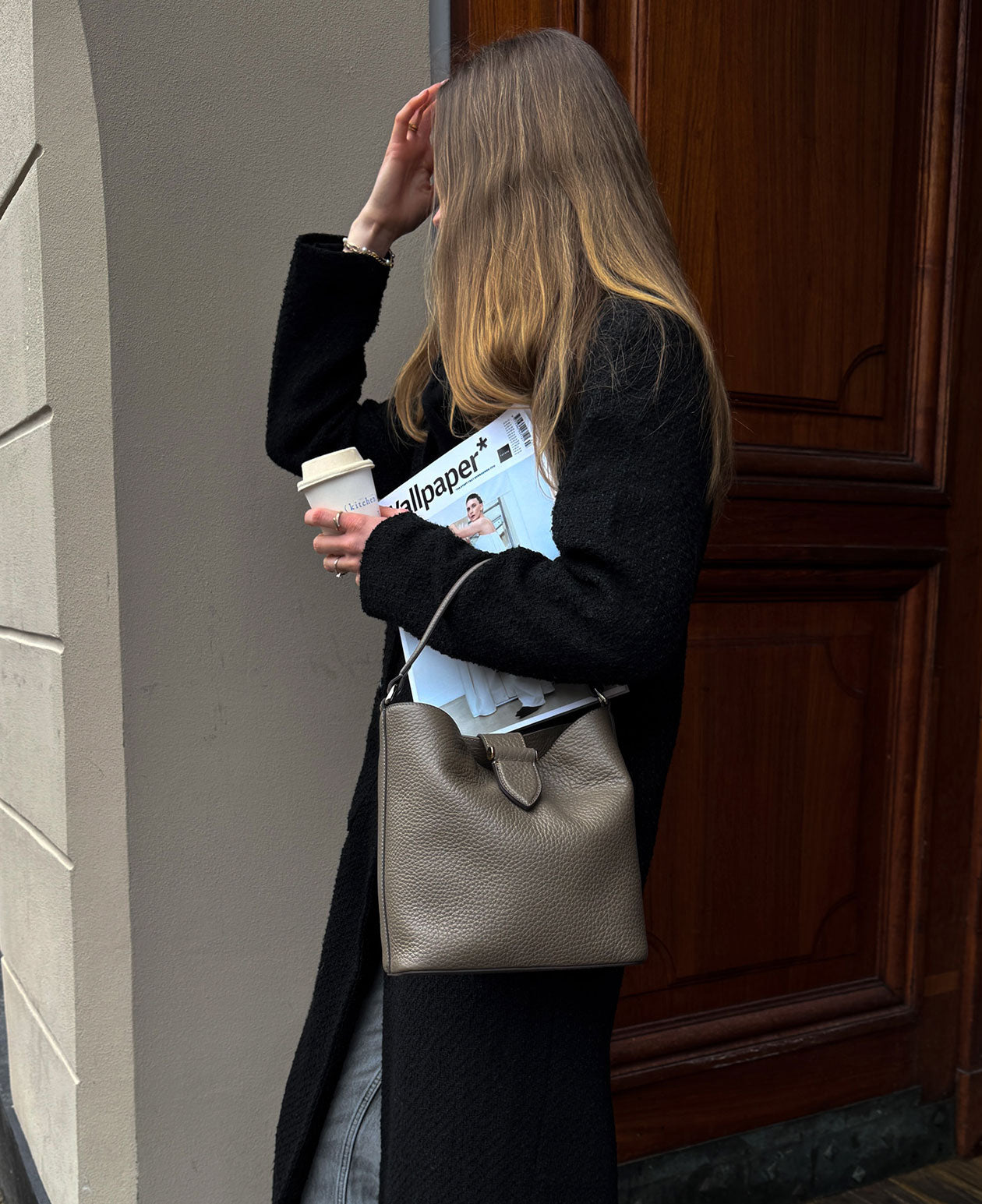 LEXIE small bucket bag - Clay
