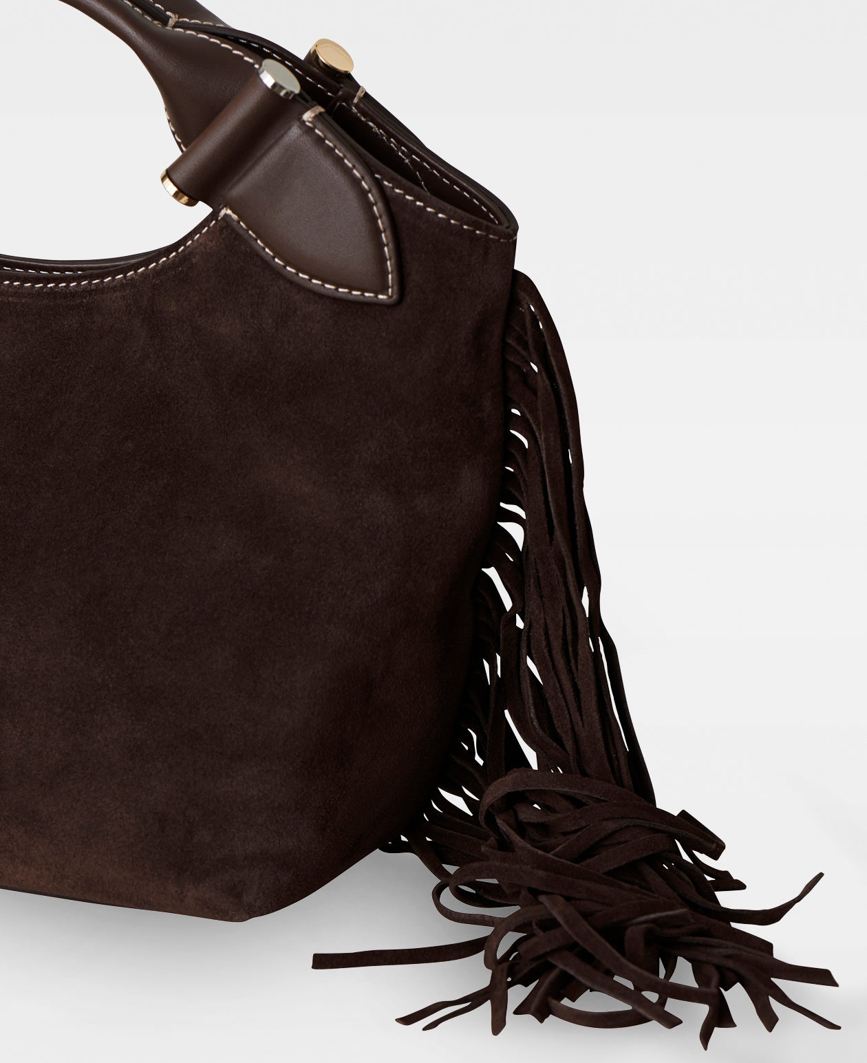 DECADENT COPENHAGEN MISSY small tote Tote Bags Suede Dark Brown