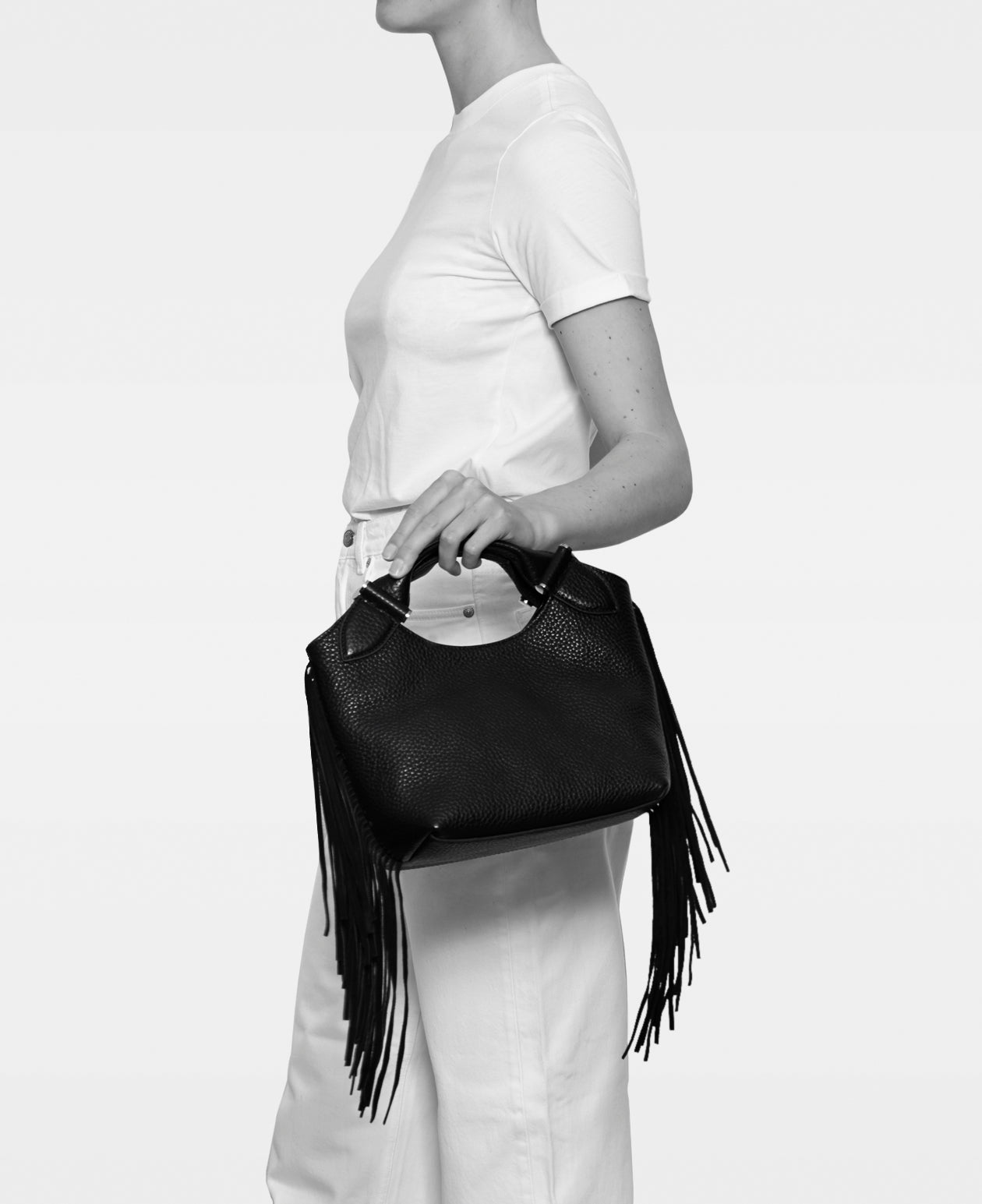 DECADENT COPENHAGEN MISSY small tote Tote Bags Suede Dark Brown