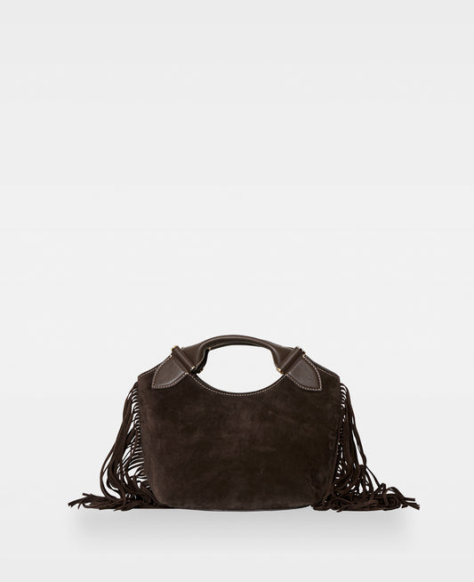 DECADENT COPENHAGEN MISSY small tote Tote Bags Suede Dark Brown