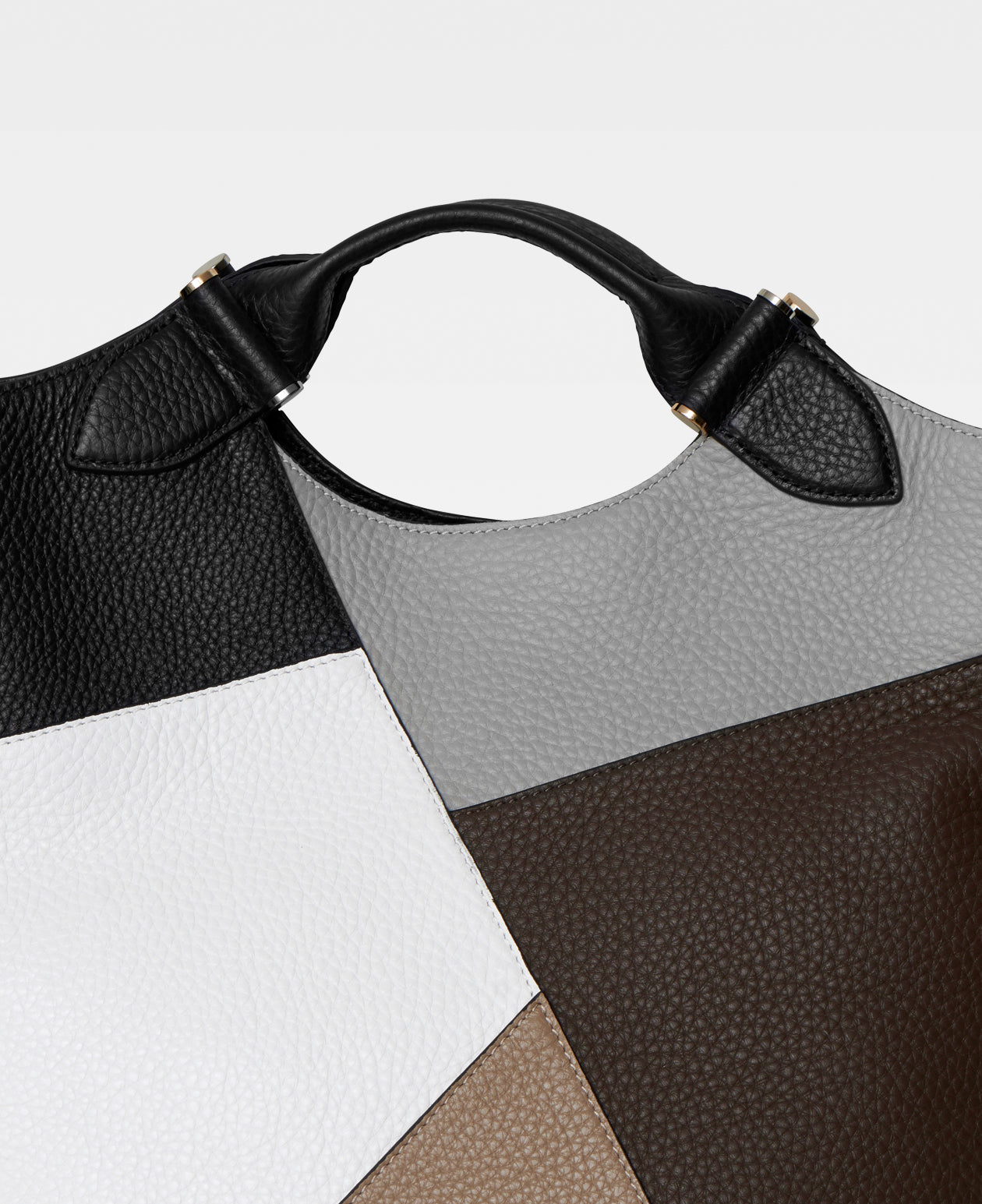 DECADENT COPENHAGEN STELLA patchwork big tote Tote Bags Black