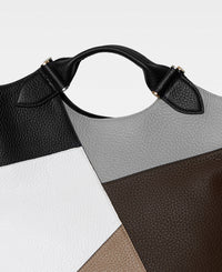 DECADENT COPENHAGEN STELLA patchwork big tote Tote Bags Black
