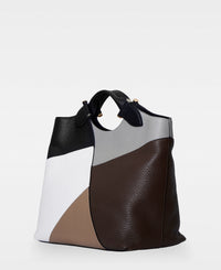 DECADENT COPENHAGEN STELLA patchwork big tote Tote Bags Black