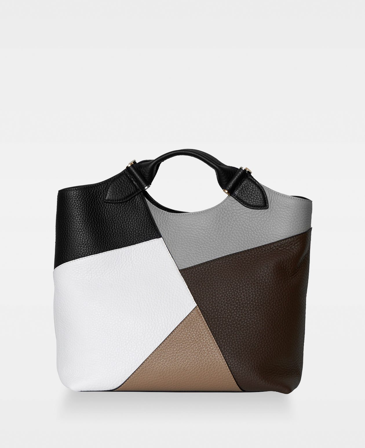 DECADENT COPENHAGEN STELLA patchwork big tote Tote Bags Black