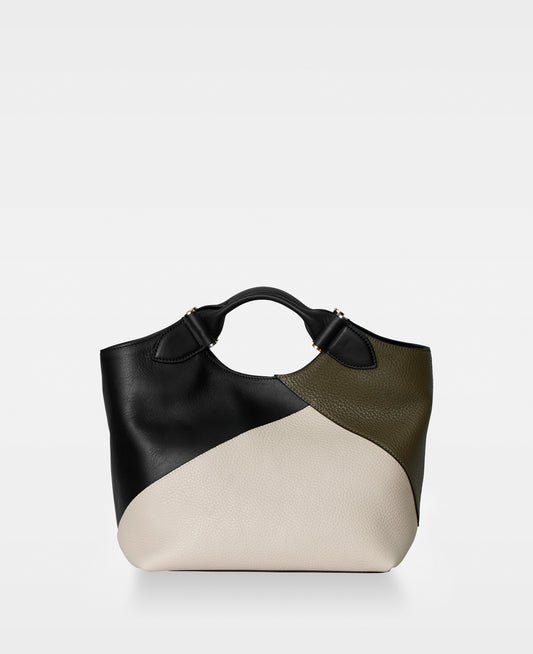 DECADENT COPENHAGEN TEDDY patchwork tote Tote Bags Olive