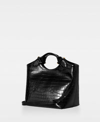 DECADENT COPENHAGEN TEDDY tote Tote Bags Croco Black