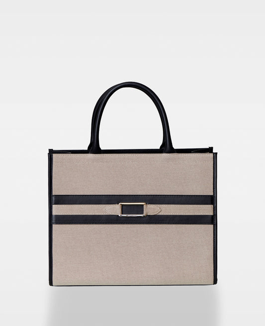 DECADENT COPENHAGEN WILLOW canvas tote Tote Bags Black