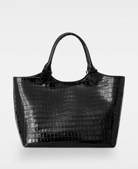 ELOUISE big tote - Croco Black