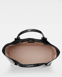 ELOUISE big tote - Croco Black