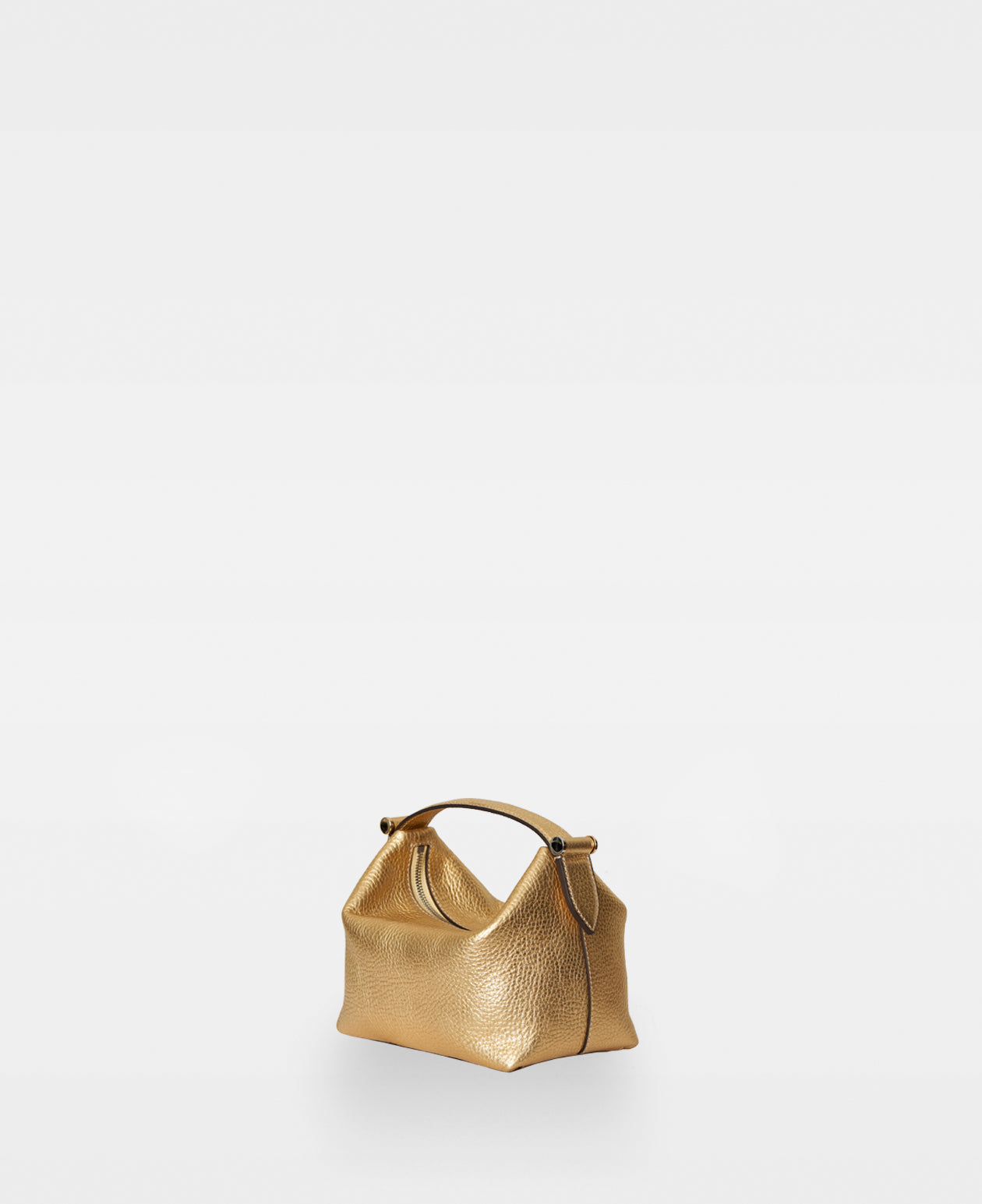 DECADENT COPENHAGEN CALLY box bag Top Handle Bags Gold Metallic