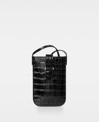 DECADENT COPENHAGEN FIONA mobile crossbody bag Crossbody Bags Croco Black