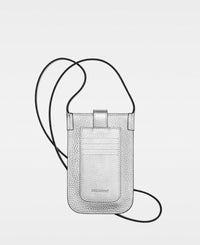 DECADENT COPENHAGEN FIONA mobile crossbody bag Crossbody Bags Silver Metallic