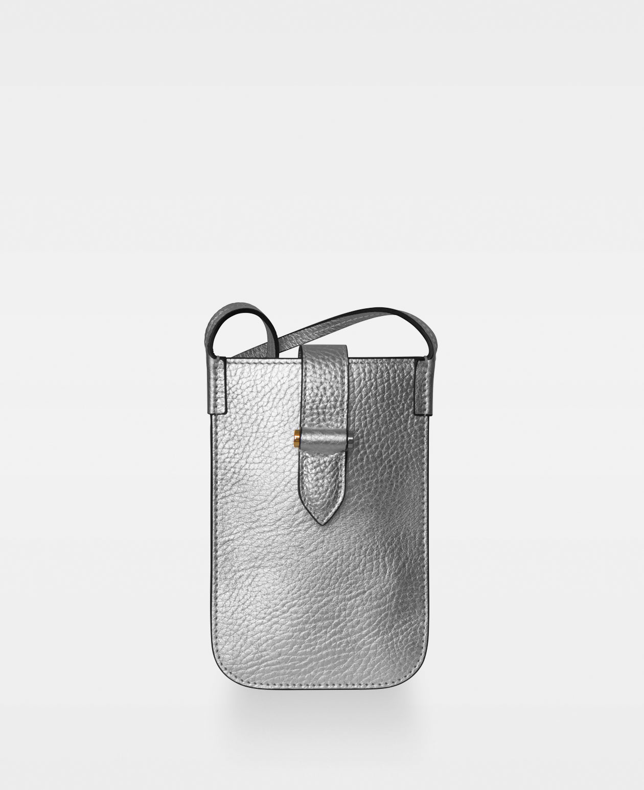 DECADENT COPENHAGEN FIONA mobile crossbody bag Crossbody Bags Silver Metallic