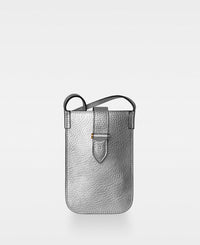 DECADENT COPENHAGEN FIONA mobile crossbody bag Crossbody Bags Silver Metallic