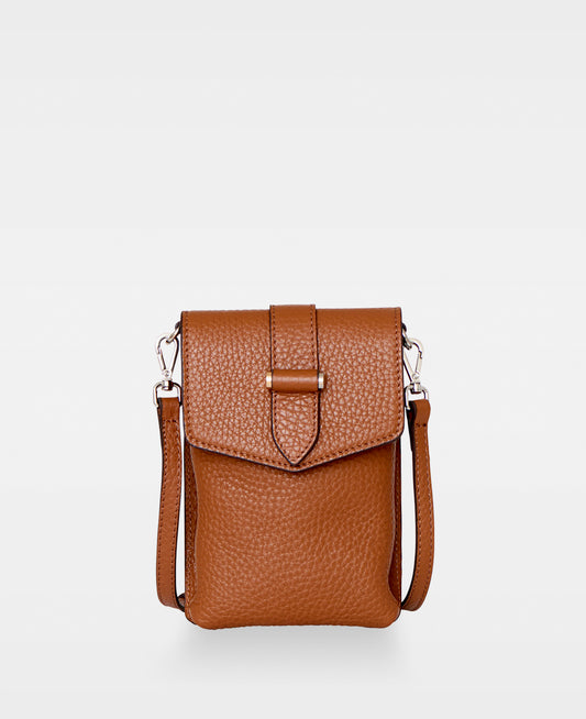 DECADENT COPENHAGEN GINA mobile crossbody bag Crossbody Bags Cognac 