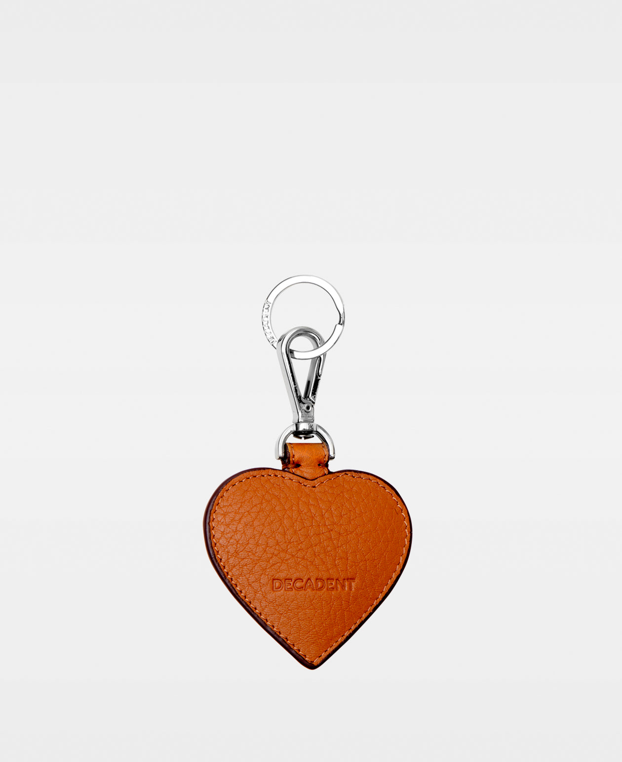 DECADENT COPENHAGEN HEART key ring Key Rings Cognac 