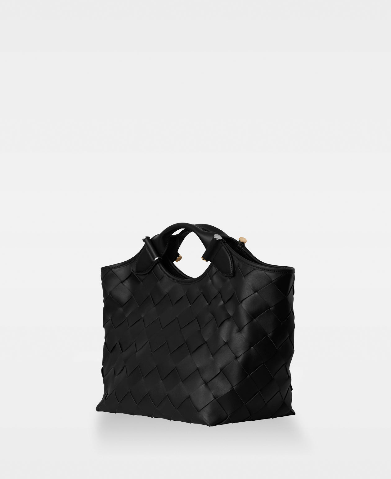 DECADENT COPENHAGEN JESSICA woven tote Tote Bags Black