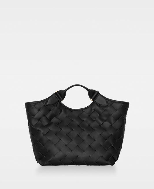 DECADENT COPENHAGEN JESSICA woven tote Tote Bags Black