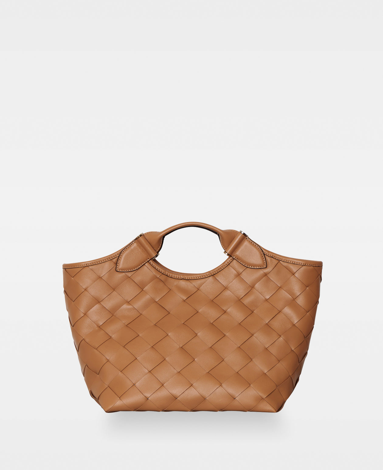 DECADENT COPENHAGEN JESSICA woven tote Tote Bags Camel 