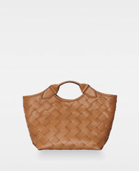 DECADENT COPENHAGEN JESSICA woven tote Tote Bags Camel 