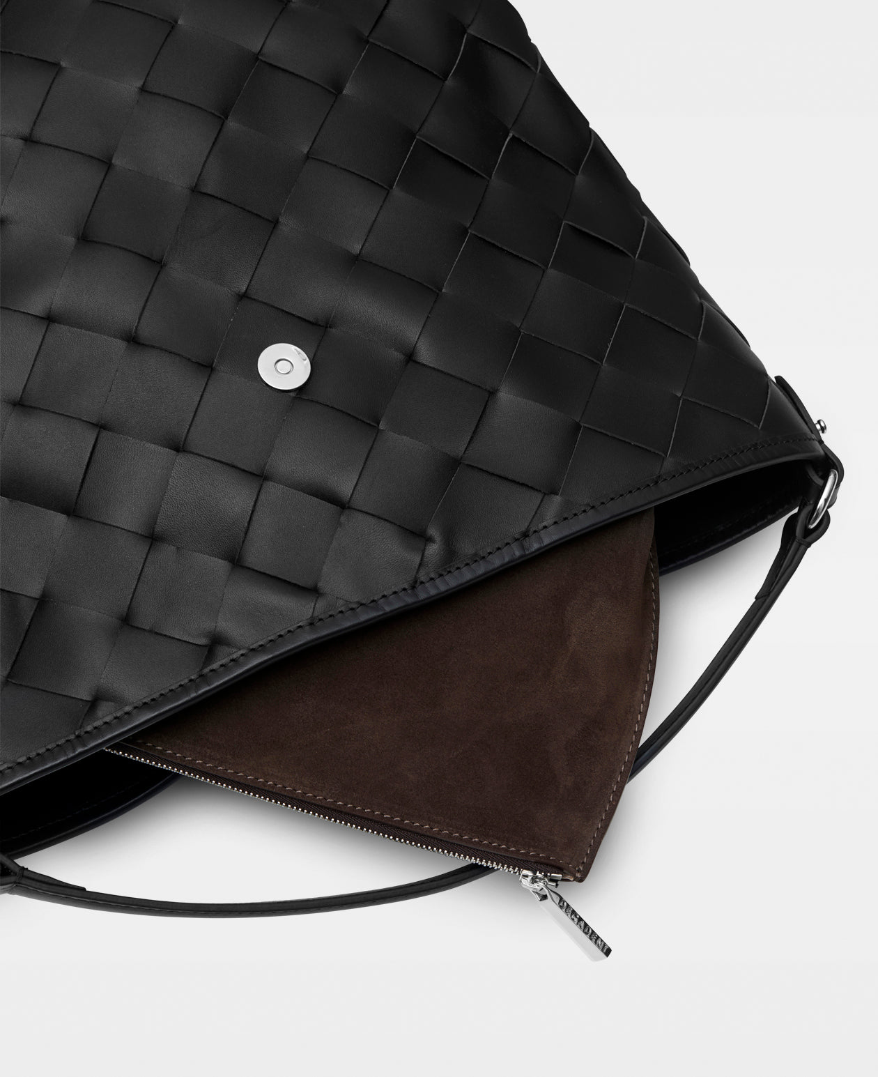 DECADENT COPENHAGEN LOIS woven bucket bag Top Handle Bags Black