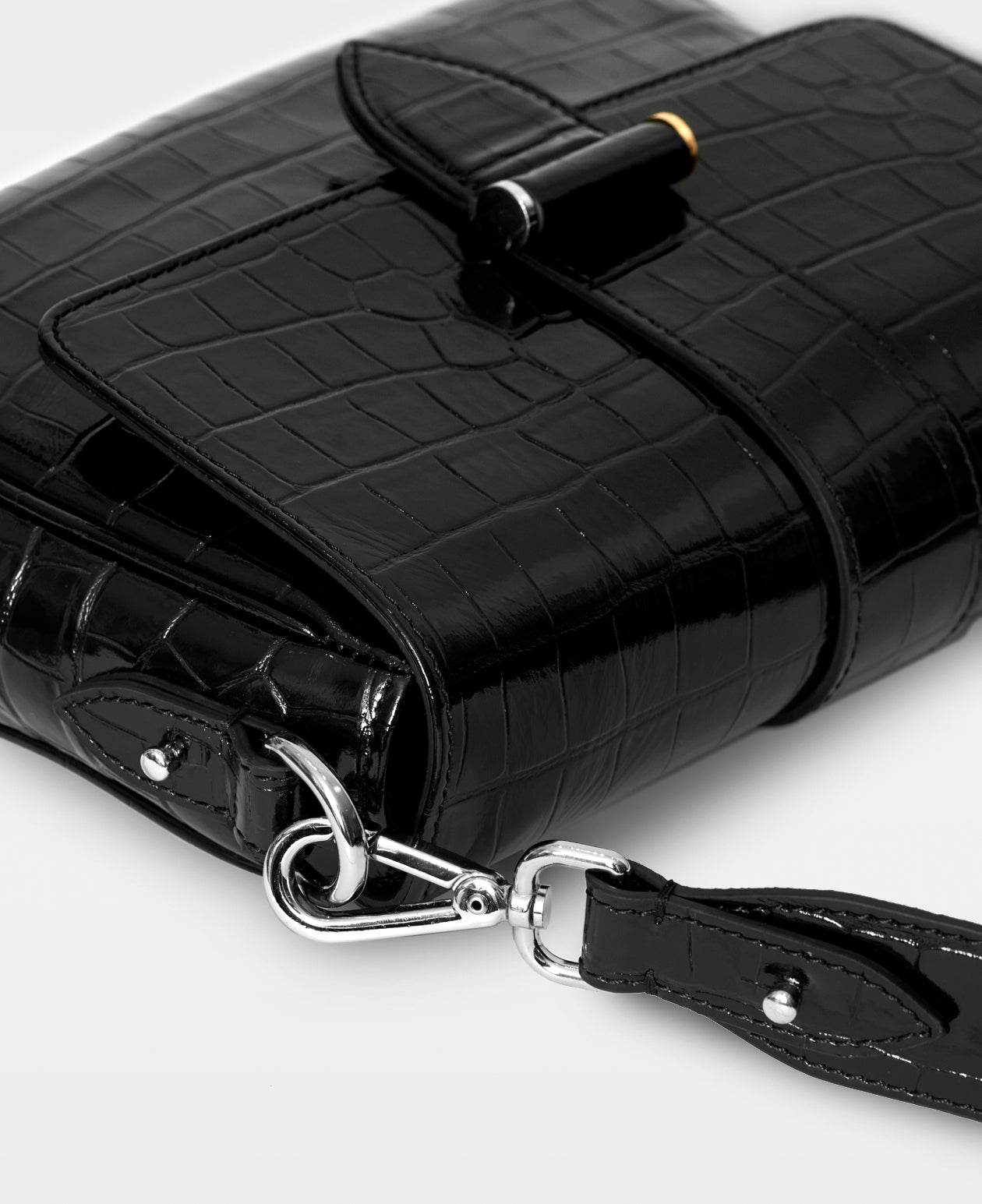DECADENT COPENHAGEN NICKY crossbody bag Crossbody Bags Croco Black
