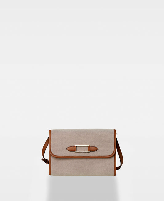 DECADENT COPENHAGEN PATTI canvas clutch Clutches Cognac 