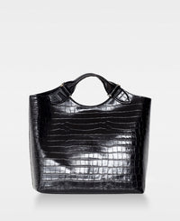 DECADENT COPENHAGEN STELLA big tote Tote Bags Croco Black