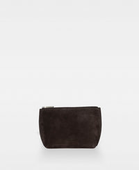 DECADENT COPENHAGEN TALLI small makeup bag Makeup Bags Suede Dark Brown