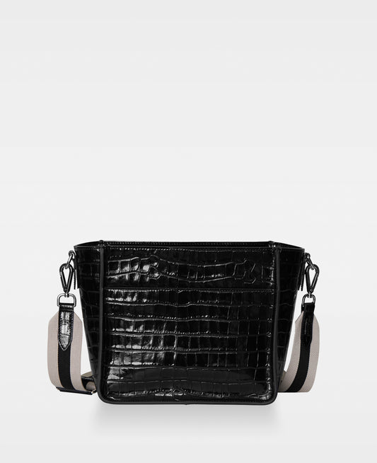DECADENT COPENHAGEN VIVIAN small bucket bag Shoulder Bags Croco Black