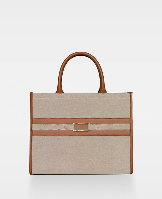DECADENT COPENHAGEN WILLOW canvas tote Tote Bags Cognac 