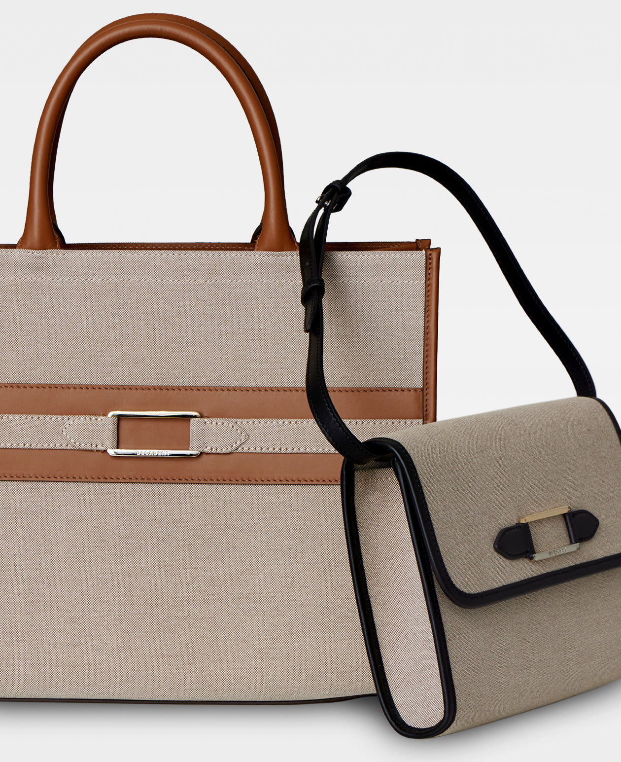 DECADENT COPENHAGEN WILLOW canvas tote Tote Bags Cognac 