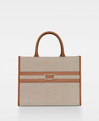 DECADENT COPENHAGEN WILLOW canvas tote Tote Bags Cognac 
